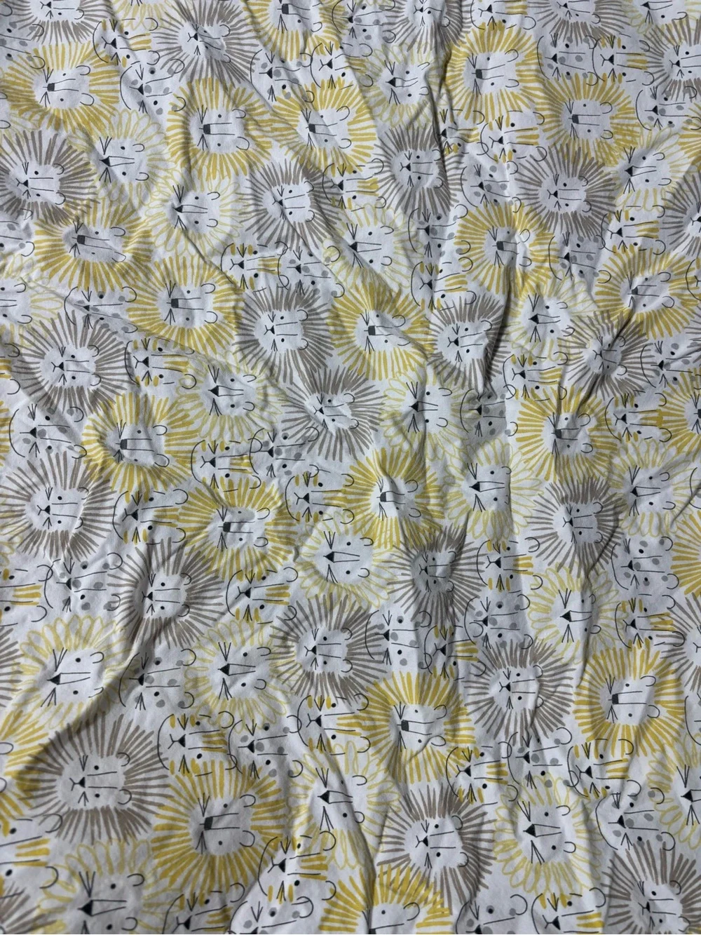Pottery barn kids organic cotton emery lion crib sheet